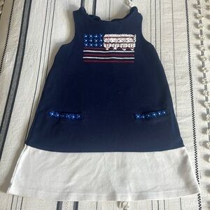 Maggie & Zoe • boutique usa embroidered flag dress